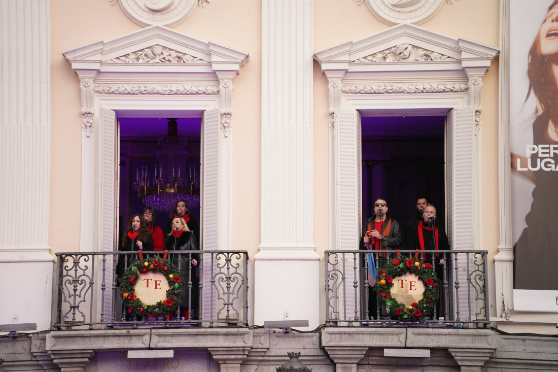 All4Gospel Choir en los balcones del Teatro Español